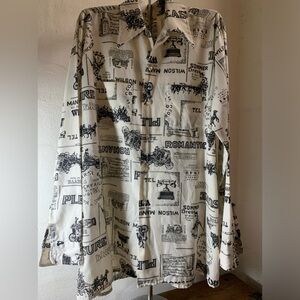 Vintage 1970s Alleson of Rochester Shirt Excellent condition.  16 to 16-1/2